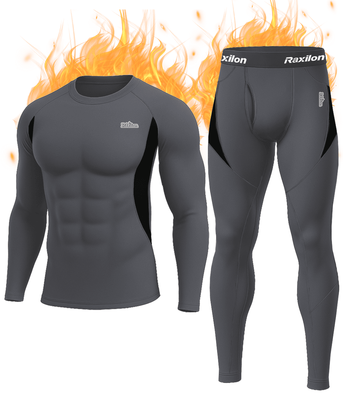 Thermal Underwear Long Johns for Men Fleece Lined Base Layer Tops and Bottoms Set Cold Weather Clothing Gear Winter Gift