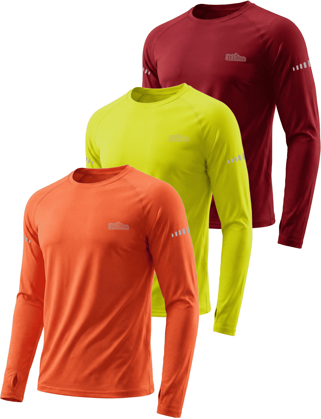 3 Pack Mens UPF 50+ Sun Protection Shirts Long Sleeve SPF Quick Dry Fishing Swim Rash Guard Athletic Workout Tops