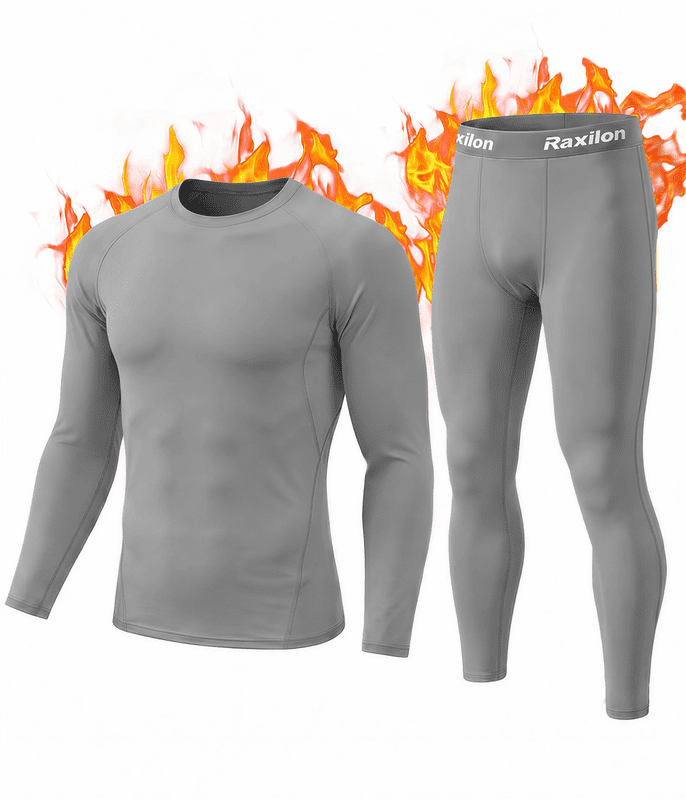 Thermal Underwear for Men Long Johns with Fleece Lined Base Layer Men Cold Weather Top Bottom